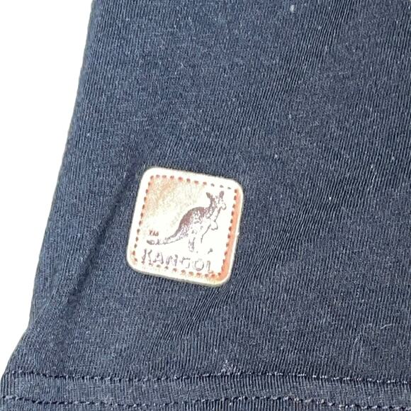 Kangol T-Shirt Mens Medium United Kingdom Kangaroo 1938 New York Cotton Black - Picture 6 of 13